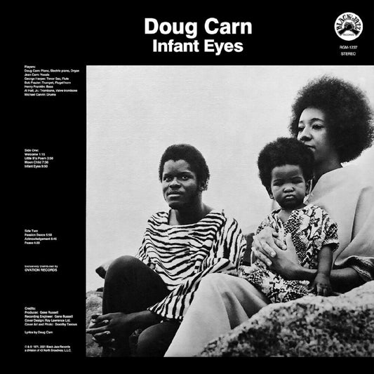 the album cover for Doug Carn - Infant Eyes - Remastered - Blue/Black Swirl (Blk)