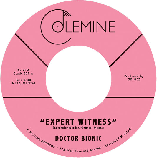 the album cover for Doctor Bionic - Expert Witness B/W Mistake - Purple [Colored Vinyl] (Purp)