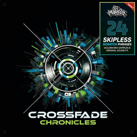 the album cover for DJ HollanDAZE - Crossfade Chronicles [140 gram black 12" vinyl]