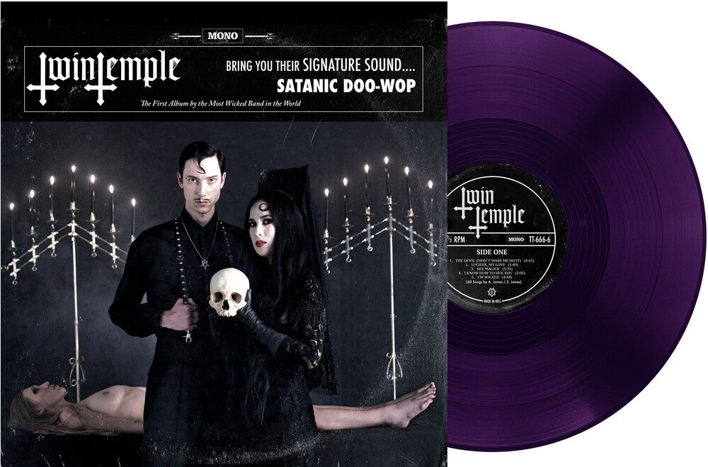 the album cover for Twin Temple - Twin Temple (Bring You Their Signature Sound.... Satanic Doo-Wop) [Ritual Wine]