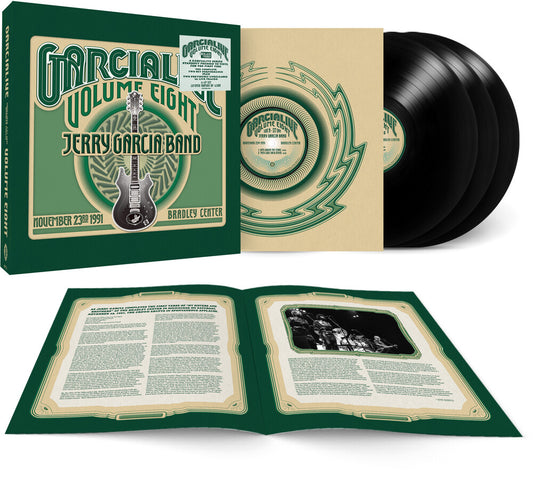 the album cover for Jerry Garcia - Garcia Live Vol. 8: Nov 23rd 1991 Bradley [RSD BF 2026]