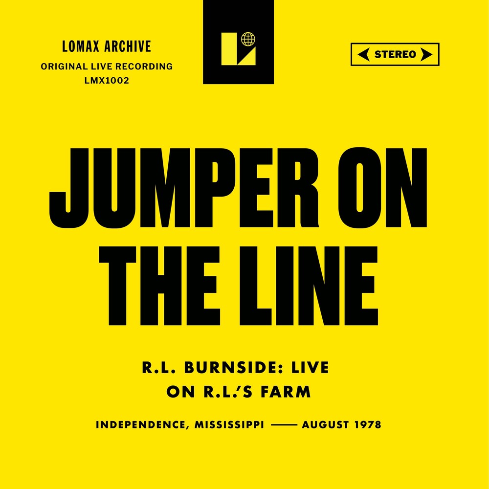 the album cover for R Burnside .L. - Jumper On The Line (Live On R.L.'s Farm) [RSD BF 2026]