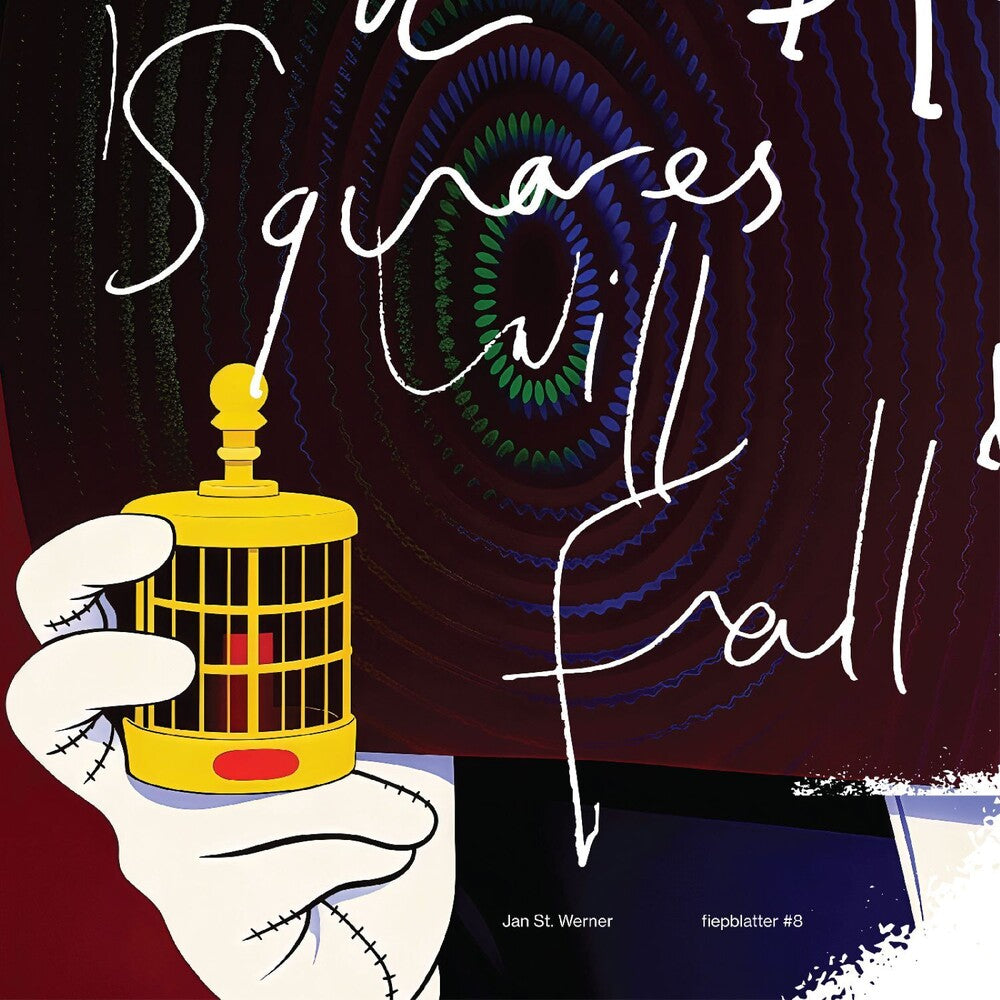 the album cover for Jan Werner  St. - Squares Will Fall [Indie Exclusive] Clear Blue Vinyl [Clear Vinyl]