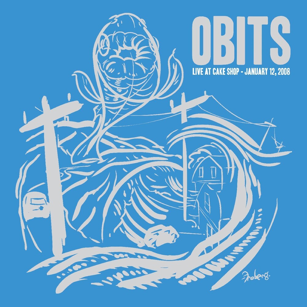 the album cover for Obits - Cake Shop - Clear [Clear Vinyl] (Ylw)