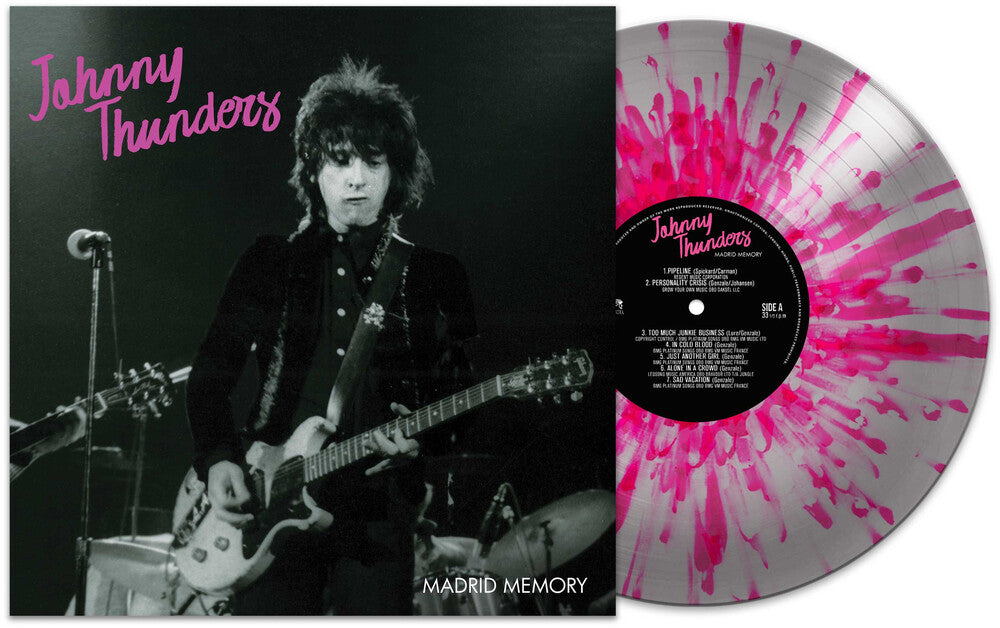 the album cover for Johnny Thunders - Madrid Memory [Splatter]
