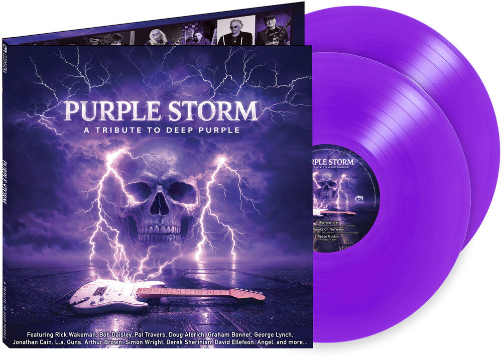 the album cover for Various Artists - Purple Storm - A Tribute to Deep Purple [Purple]