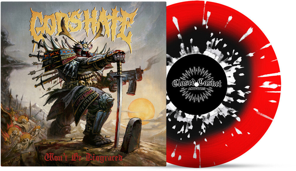 the album cover for God's Hate - Won't Be Disgraced (Blk) [Colored Vinyl] (Red) (Wht) (Spla)