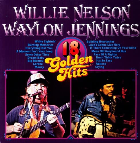 Willie Nelson / Waylon Jennings - 18 Golden Hits LP