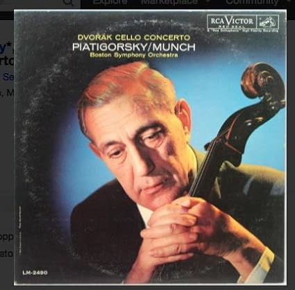 Piatgorsky/Munch - Dvorak Cello Concerto LP