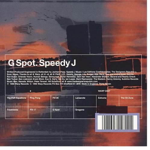 Speedy J – G Spot CD