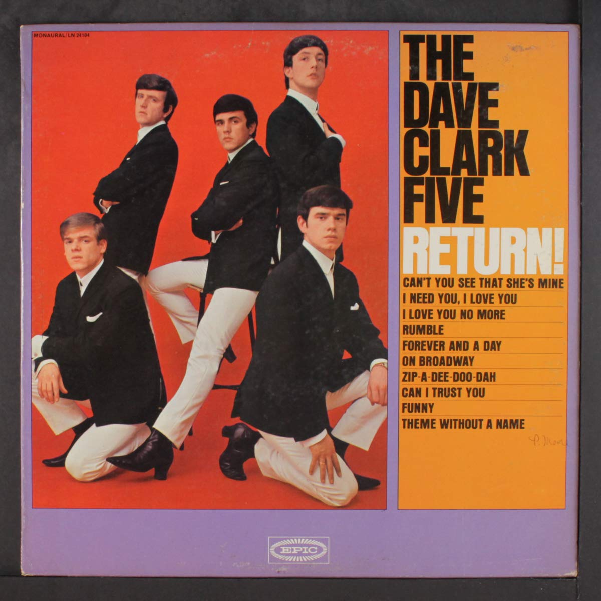 The Dave Clark Five – The Dave Clark Five Return! LP