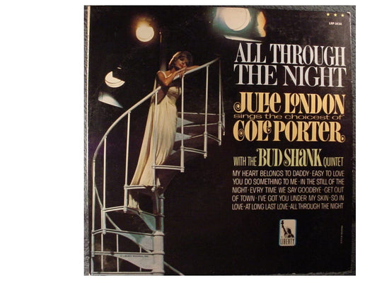 Julie London With The Bud Shank Quintet – All Through The Night (Julie London Sings The Choicest Of Cole Porter) LP