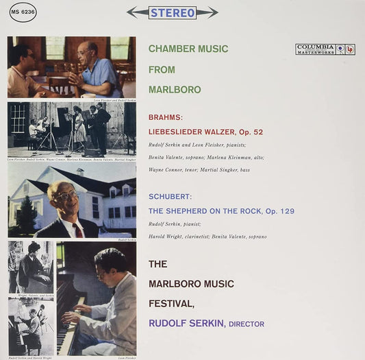 Brahms, Schubert, The Marlboro Music Festival, Rudolf Serkin – Liebeslieder Walzer, Op. 52 / The Shepherd On The Rock, Op. 129 LP