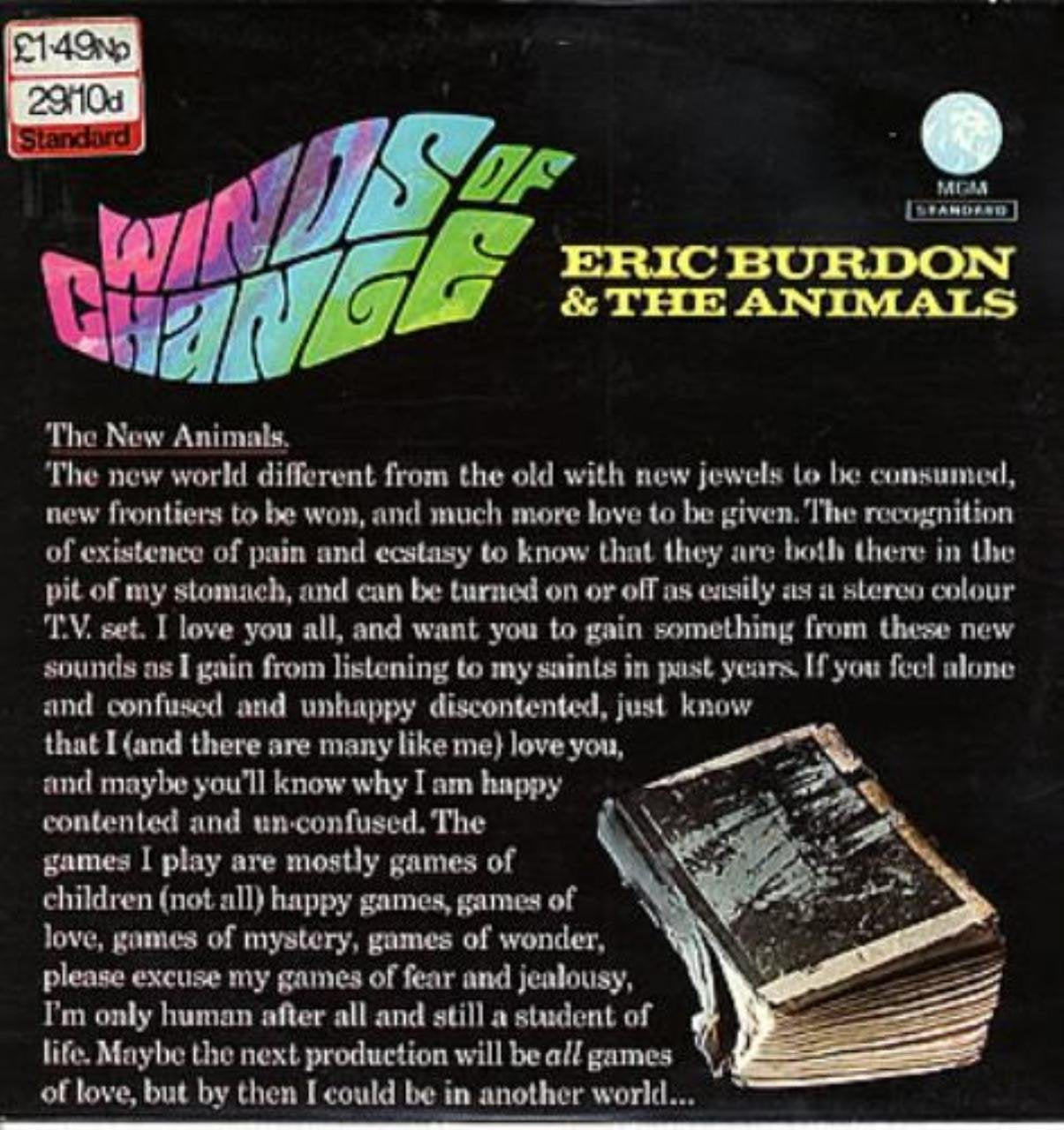 Eric Burdon & The Animals – Winds Of Change LP