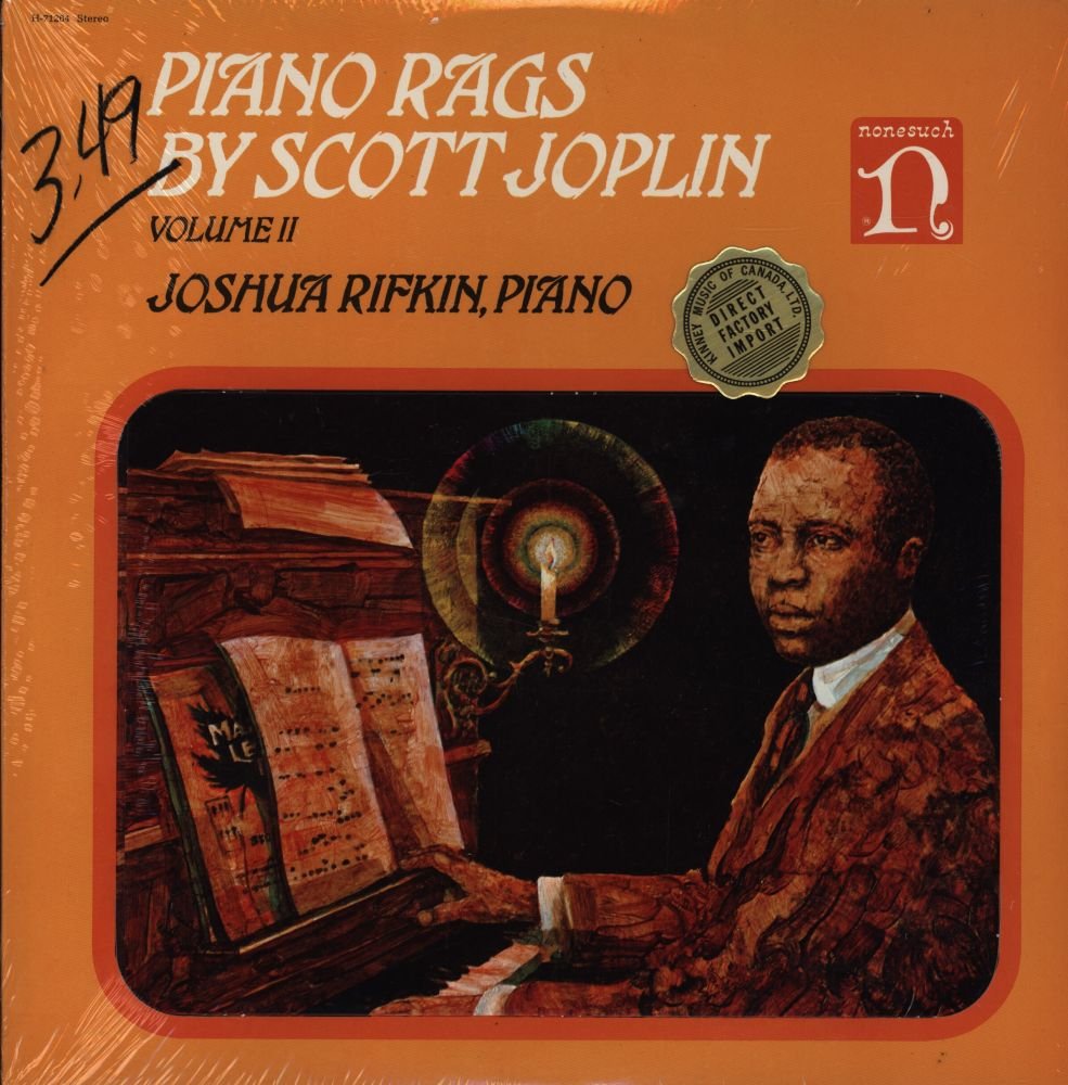 Scott Joplin - Joshua Rifkin – Piano Rags, Volume II LP