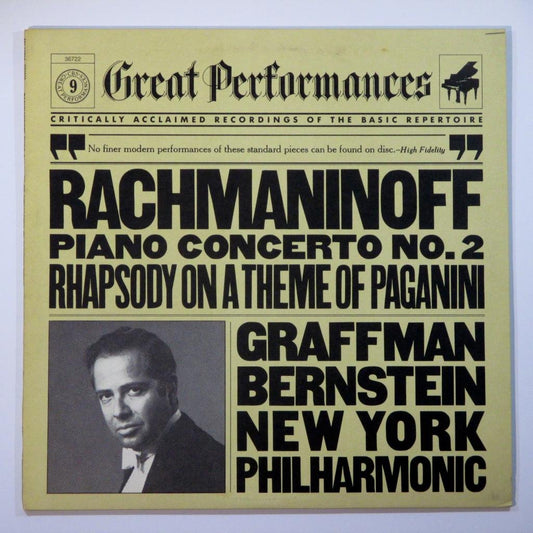 Rachmaninoff, Great Performances Series – Piano Concerto No. 2 / Rhapsody On A Theme Of Paganini LP