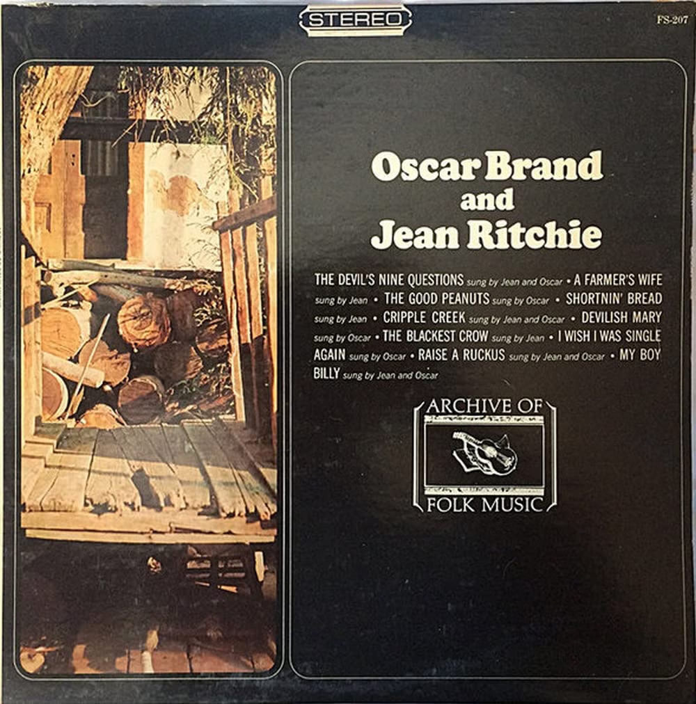 Oscar Brand and Jean Ritchie - Archive Of Folk Music LP