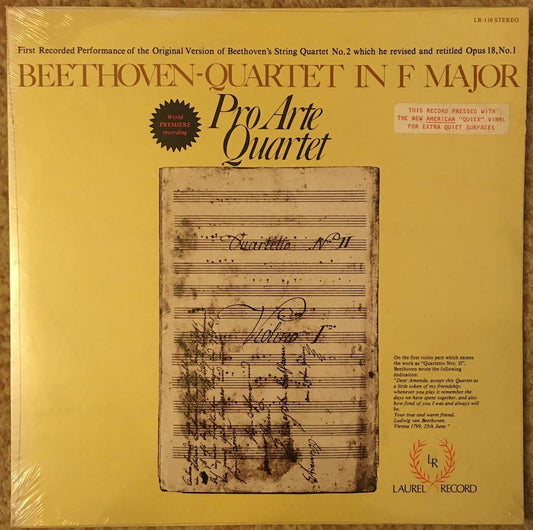 Beethoven - Quartet in F Major LP