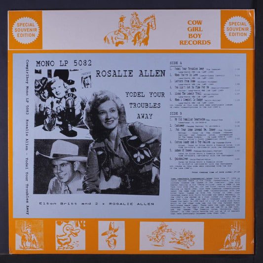 Rosalie Allen – Yodel Your Troubles Away LP