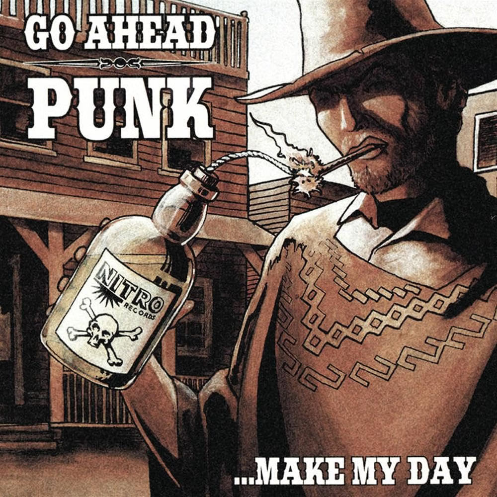 Various – Go Ahead Punk...Make My Day (Orange Transparent With Black And White Splatter) LP