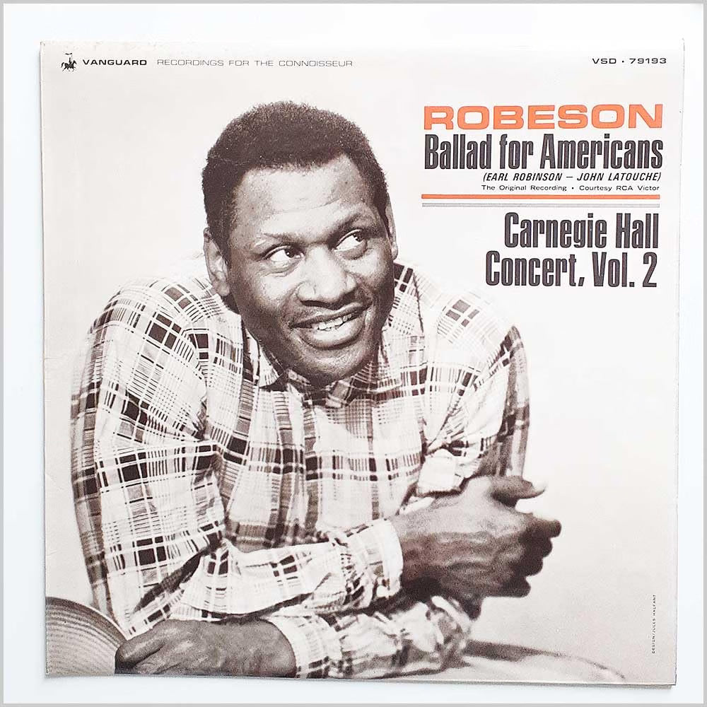 Paul Robeson - Ballad For Americans - Carnegie Hall Concert, Vol. 2 LP