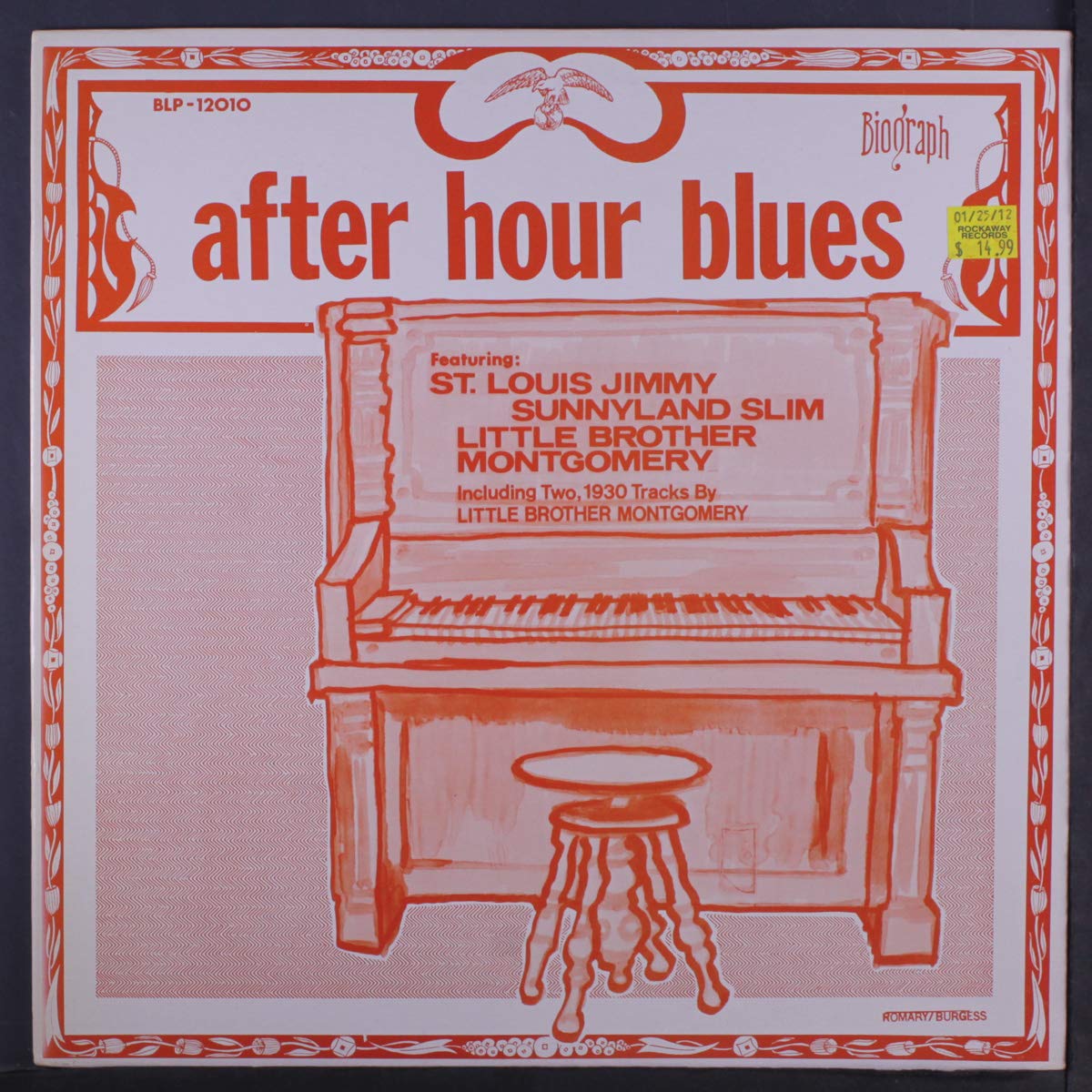 St. Louis Jimmy, Sunnyland Slim, Little Brother Montgomery – After Hour Blues 1949 LP