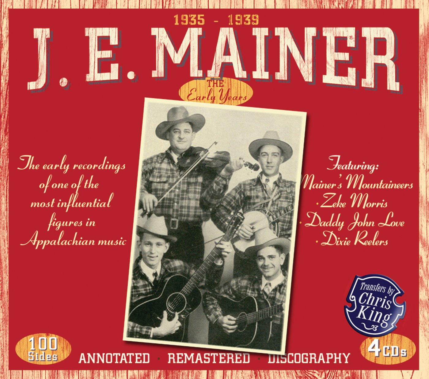 J. E. Mainer – The Early Years 1935 - 1939 CD BOX SET