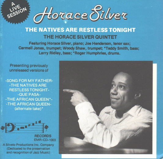 Horace Silver – The Natives Are Restless Tonight CD