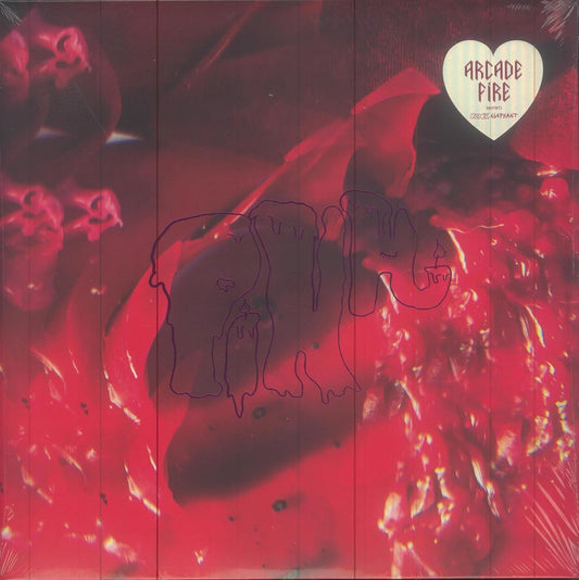 Arcade Fire – Pink Elephant Red Translucent With Pink Marble [Total Meltdown] LP