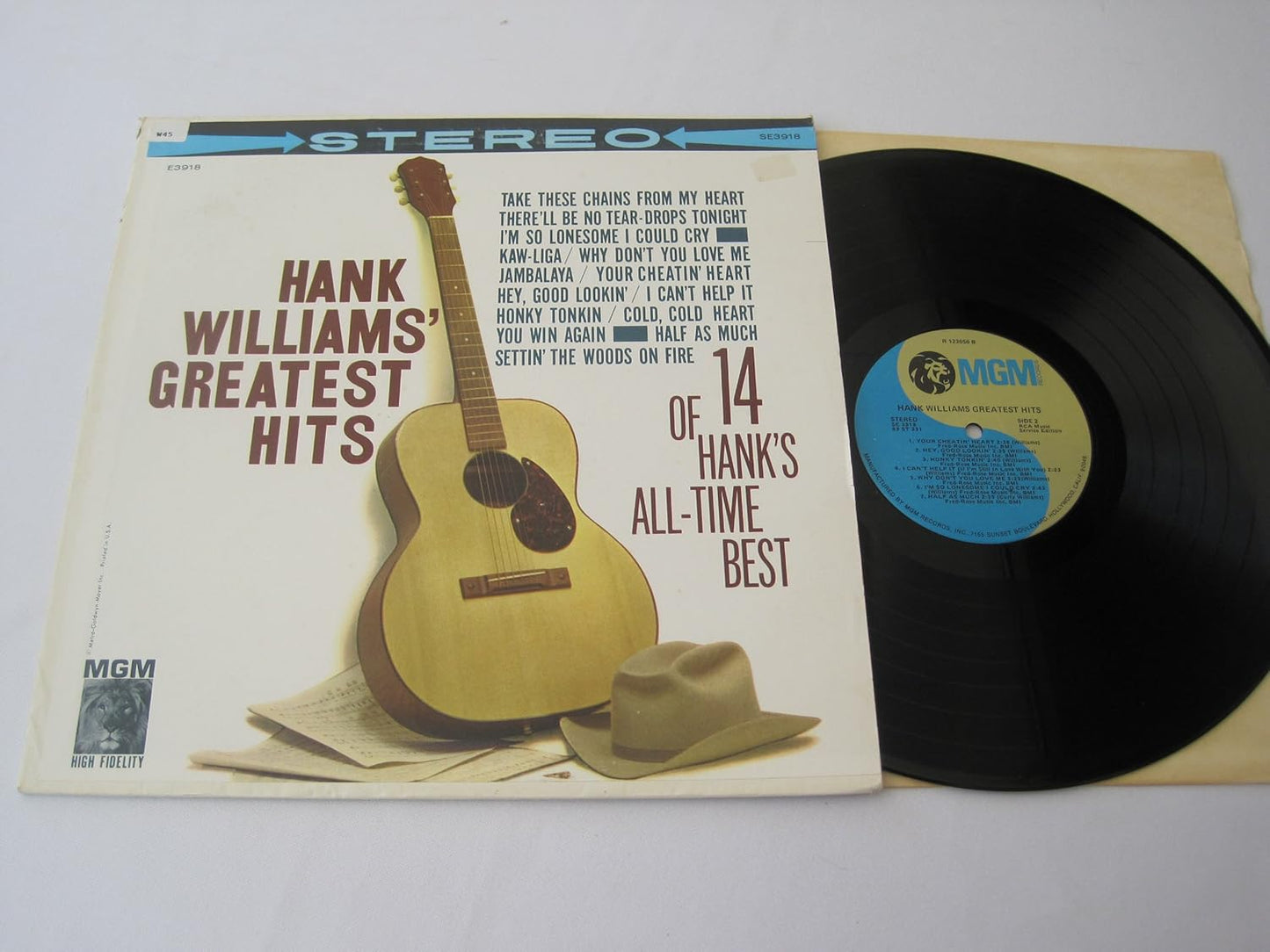 Hank Willians - Greatest Hits - 14 Of Hank's All Time Best LP