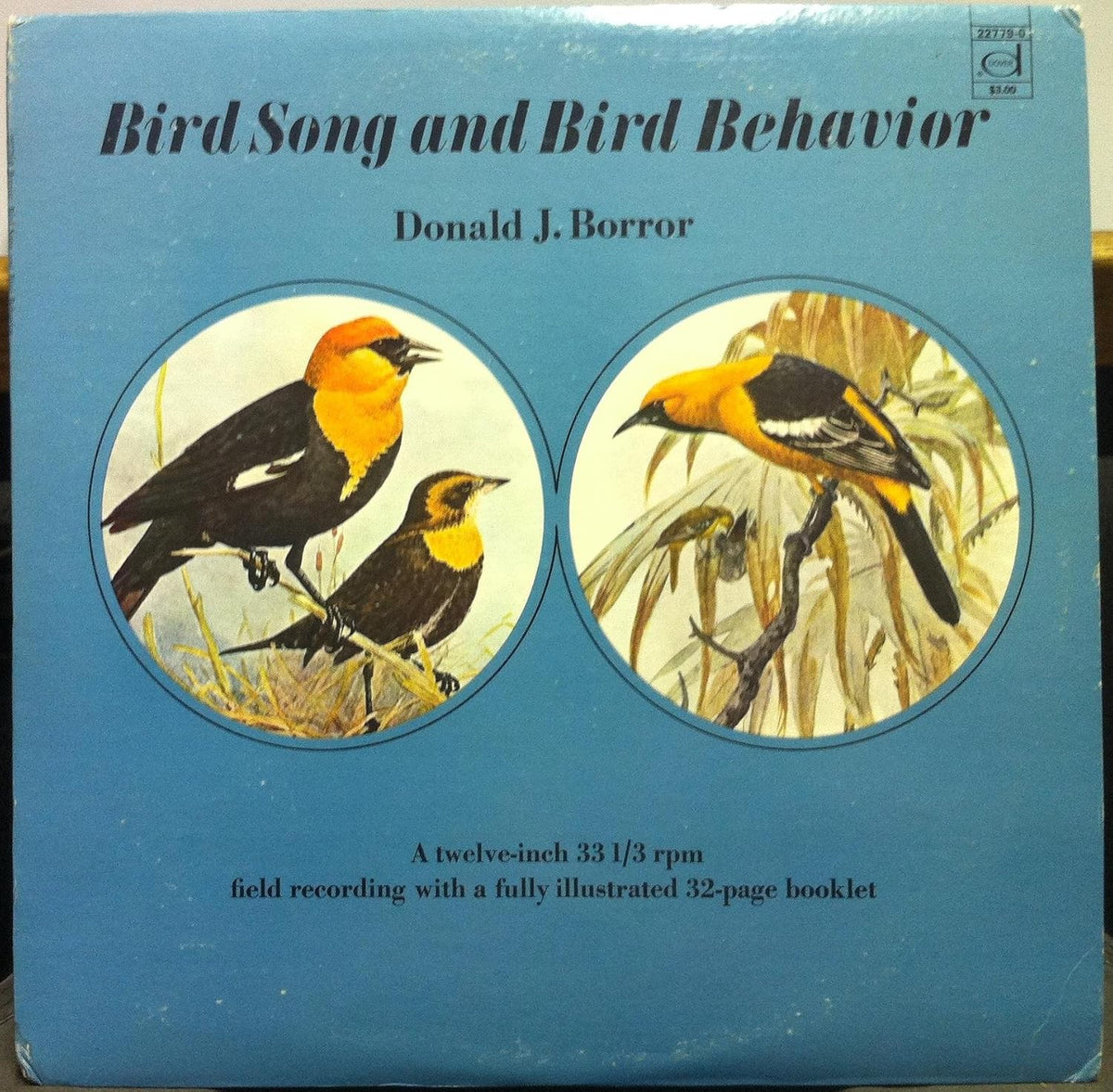 Donald J. Borror – Bird Song And Bird Behavior LP