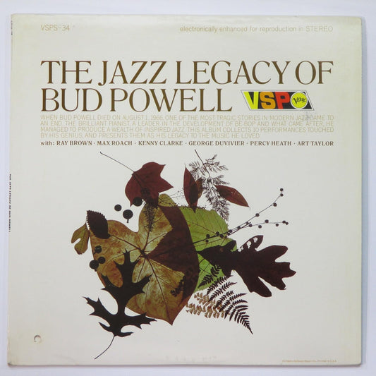 Bud Powell - Jazz Legacy Of Bud Powell LP