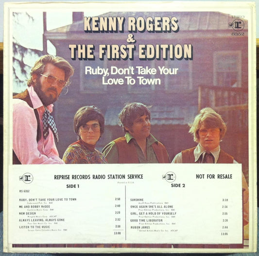 Kenny Rogers & The First Edition - Ruby, Don't Take Your Love LP