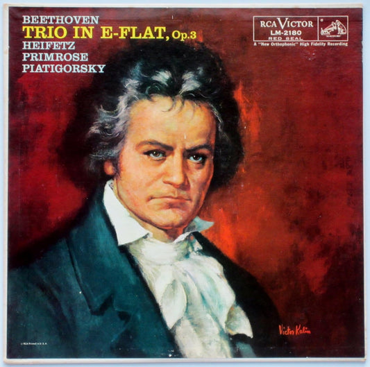 Beethoven, Heifetz, Primrose, Piatigorsky – Trio In E-Flat, Op. 3 LP