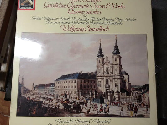 Franz Schubert, Wolfgang Sawallisch, Symphonie-Orchester Des Bayerischen Rundfunks – Geistliches Chorwerk - Sacred Works Vol 1 3LP Boxset