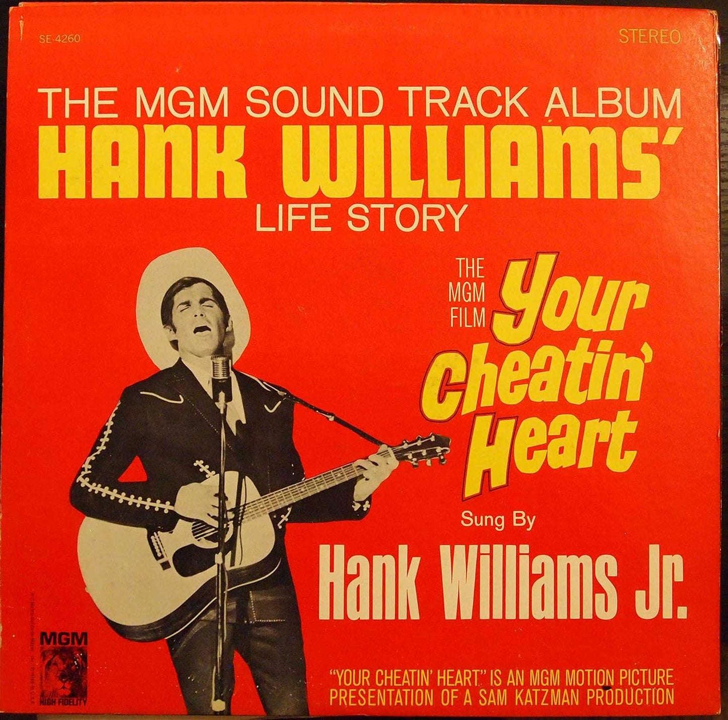 Hank Williams - Your Cheatin' Heart Soundtrack LP