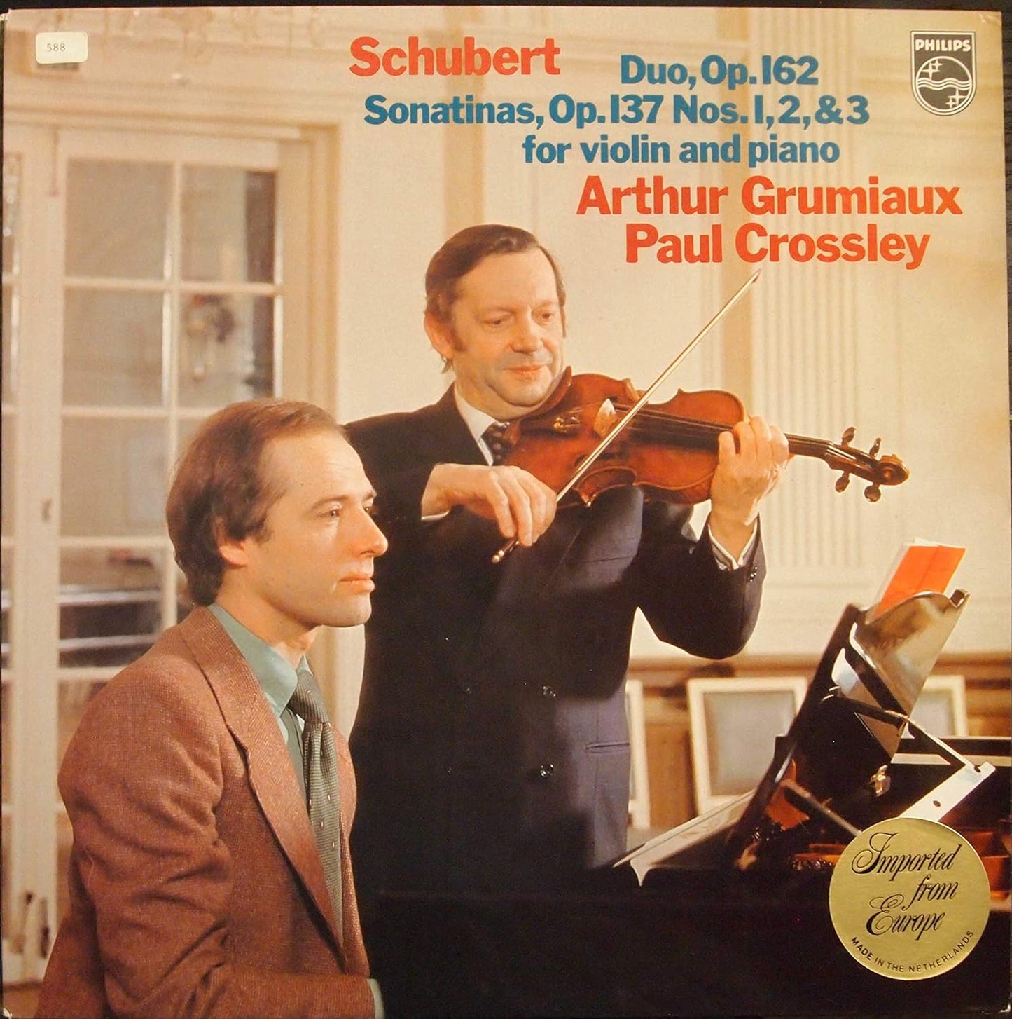 Schubert / Arthur Grumiaux, Paul Crossley - Duo, Op. 162 LP