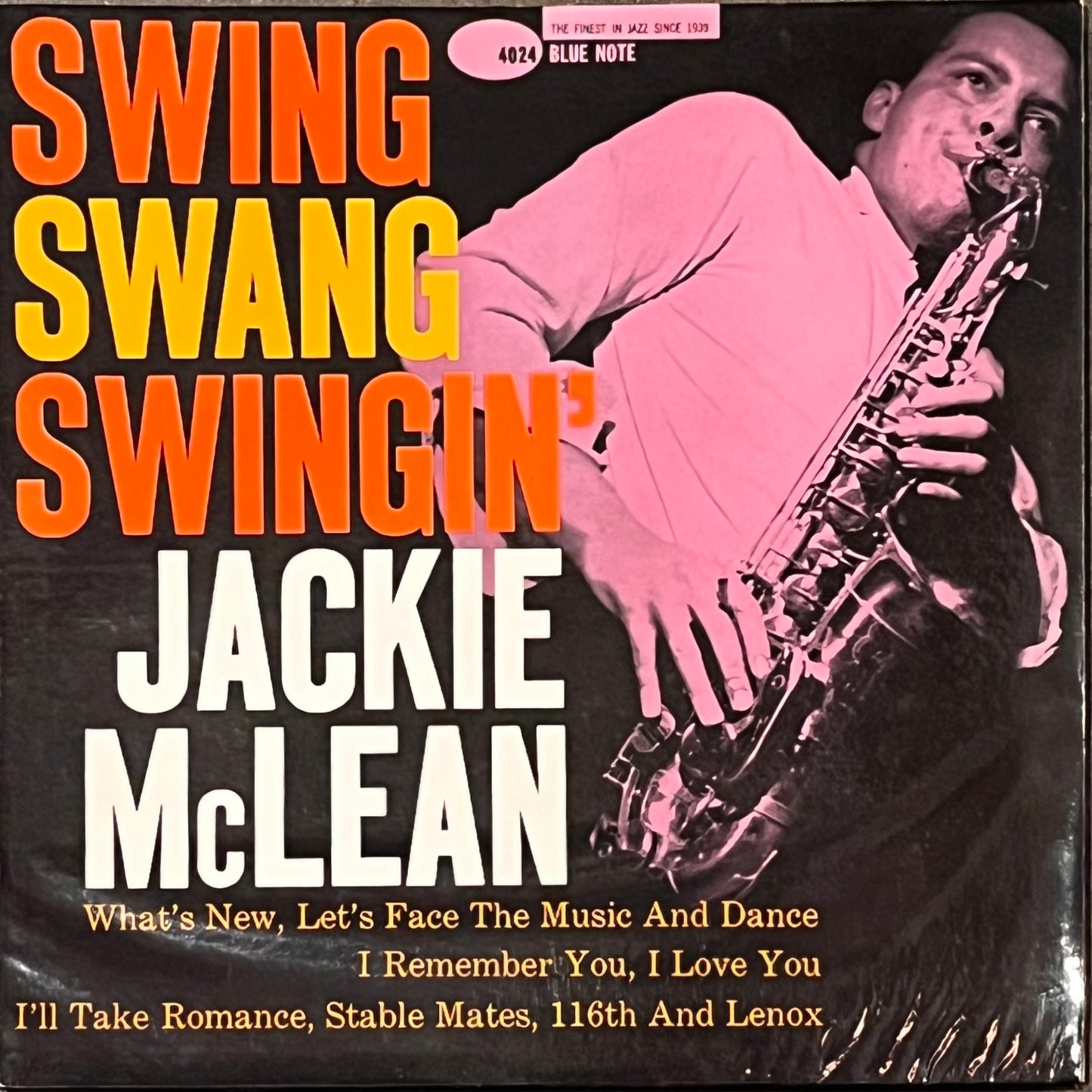 Jackie McLean ‎– Swing, Swang, Swingin' (1966 Mono, 47 W 63rd) LP