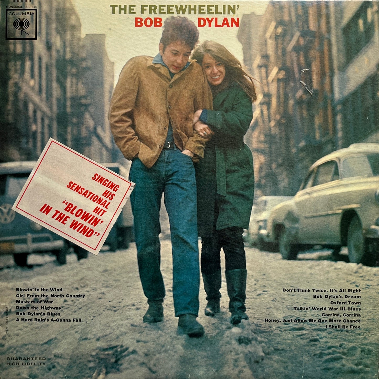 Bob Dylan - The Freewheelin' (Mono 2-eye pressing with Hype Sticker) LP