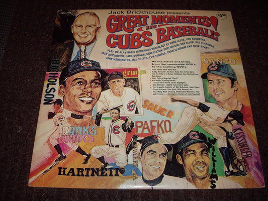 Jack Brickhouse - Great Moments In Cubs Baseball LP