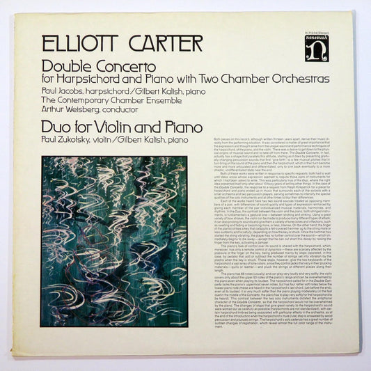 Elliott Carter – Double Concerto For Harpsichord And Piano LP