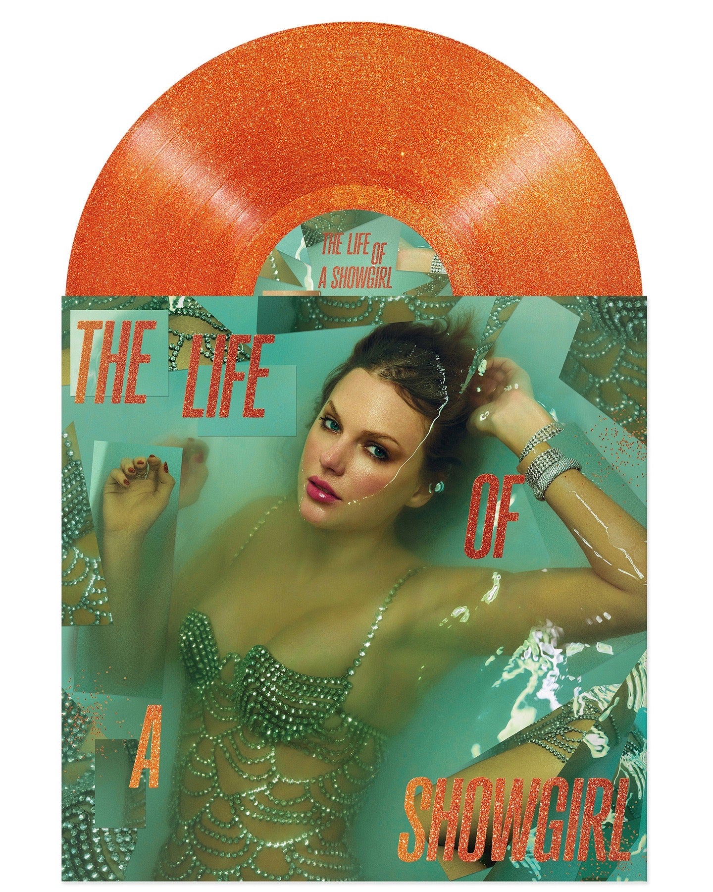 Taylor Swift - The Life Of A Showgirl (Sweat and Vanilla Perfume Portofino Orange Glitter Vinyl