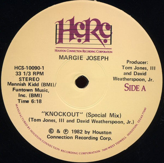 Margie Joseph - Knockout (Special Mix) 12"