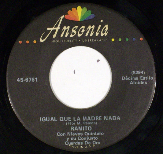 Ramito - Igual Que La Madre Nada 7"