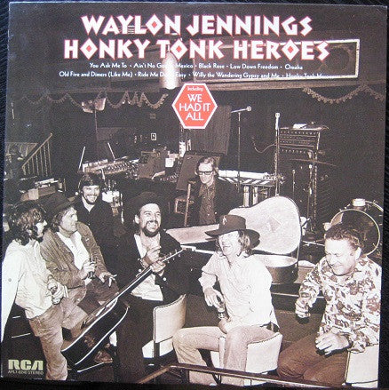 Waylon Jennings - Honky Tonk Heroes LP