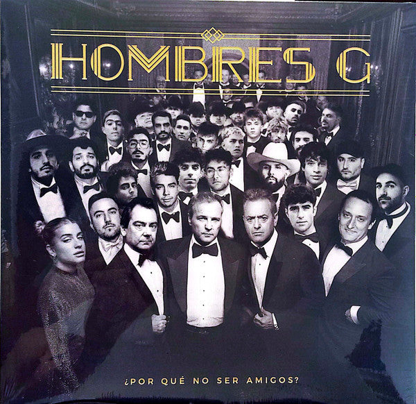 Hombres G - Por Que No Ser Amigos - Yellow & Black Splatter