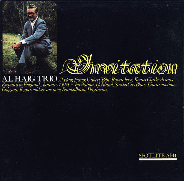 Al Haig Trio - Invitation LP