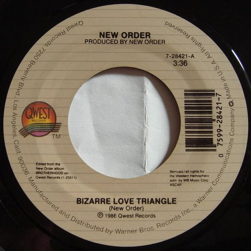 New Order - Bizarre Love Triangle 7"
