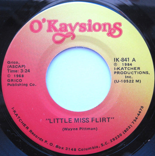 The O'Kaysions – Little Miss Flirt 7"