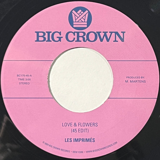 Les Imprimés - Love & Flowers (45 Edit) b/w You